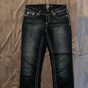 Maurice skinny Jean very dark